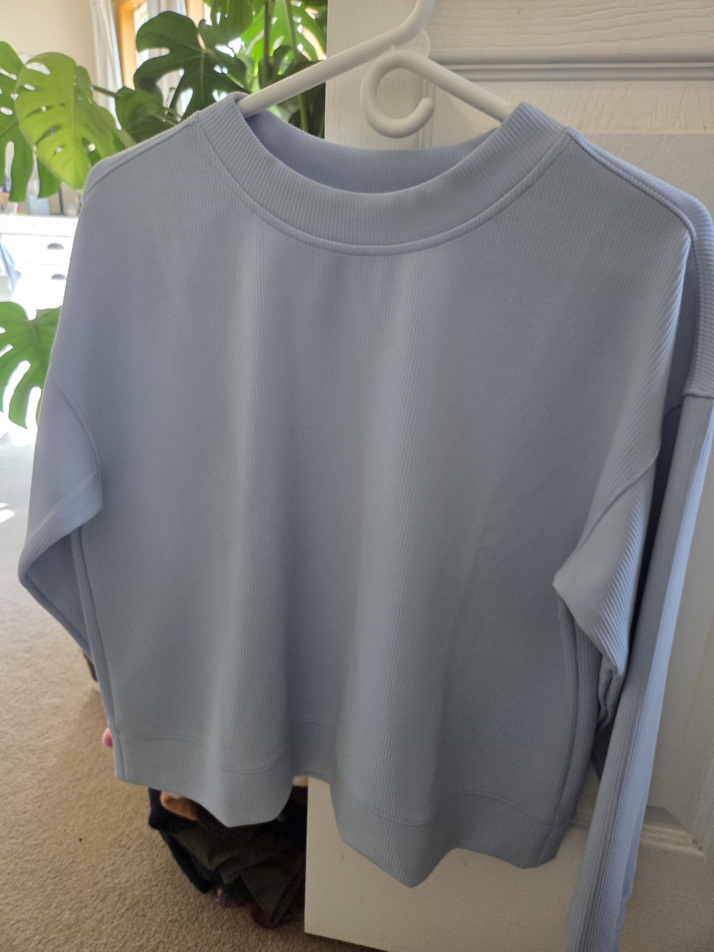 all in motion Light Blue Ribbed Crewneck Sweatshirt - Picture 1 of 3